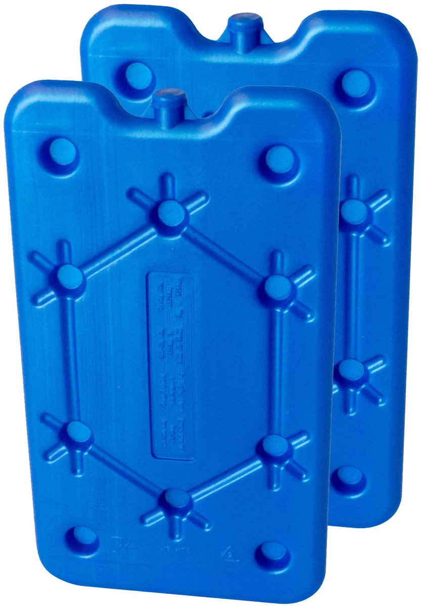 Koelelementen 2-delig set 400 ml - Blauwe platte koelelementen - Dunne koelpads voor koelbox - Ideaal voor koeltassen - ShopVlot