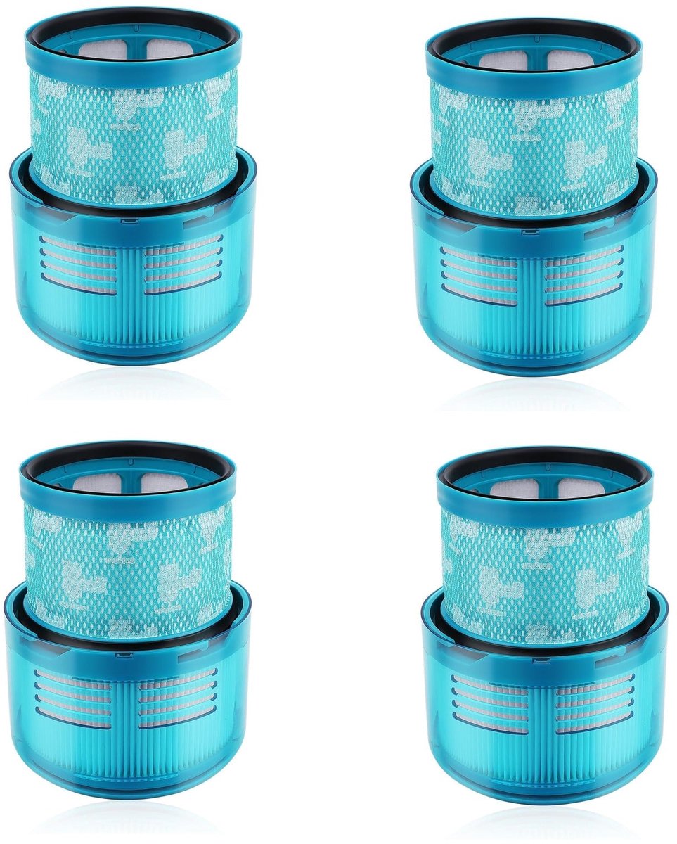 Thredo HEPA Filter geschikt voor Dyson Gen5detect / Gen5 Detect Absolute / Gen5outsize Stofzuigers - Set van 4 Stuks - Wasbaar Uitblaasfilter (SV23) - Vervangt 972352-01