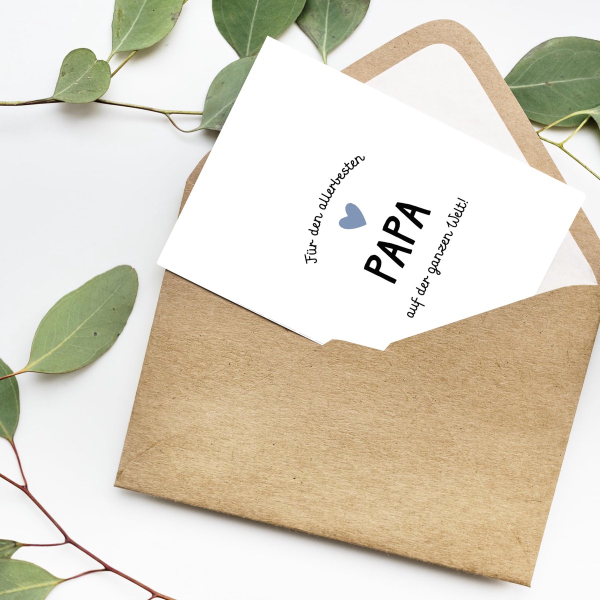 Wenskaart voor papa - Vaderdag kaart met envelop - unieke design - perfect voor verjaardagen - ShopVlot
