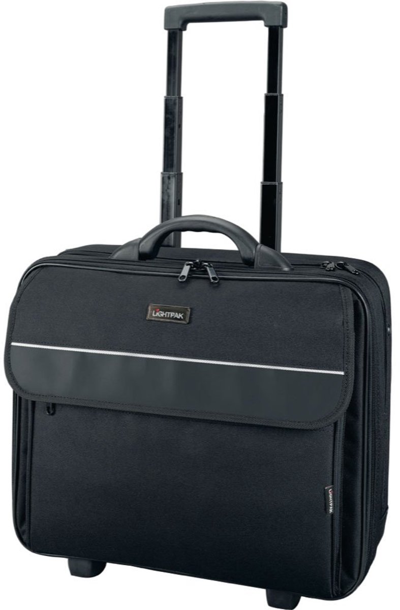 Laptoptrolley 17 inch - Zwart - Ruim en wendbaar - Ideaal voor onderweg - ShopVlot
