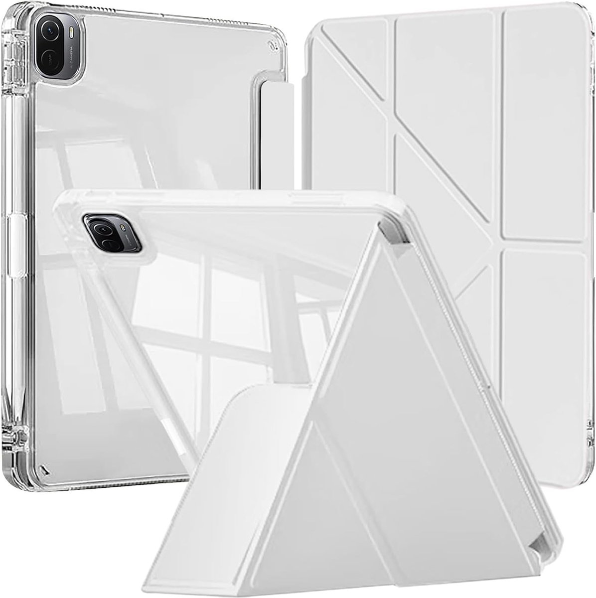 Tablet hoes voor Xiaomi Pad 5/5 Pro 11 inch - transparante schokbestendige cover - met penhouder - ShopVlot