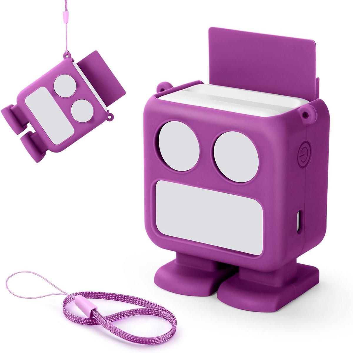Cartoon Silicone Case Cover for Yoto Mini Protective Shell Box Cute Skin Multifunction Protector with Card Slot and - ShopVlot