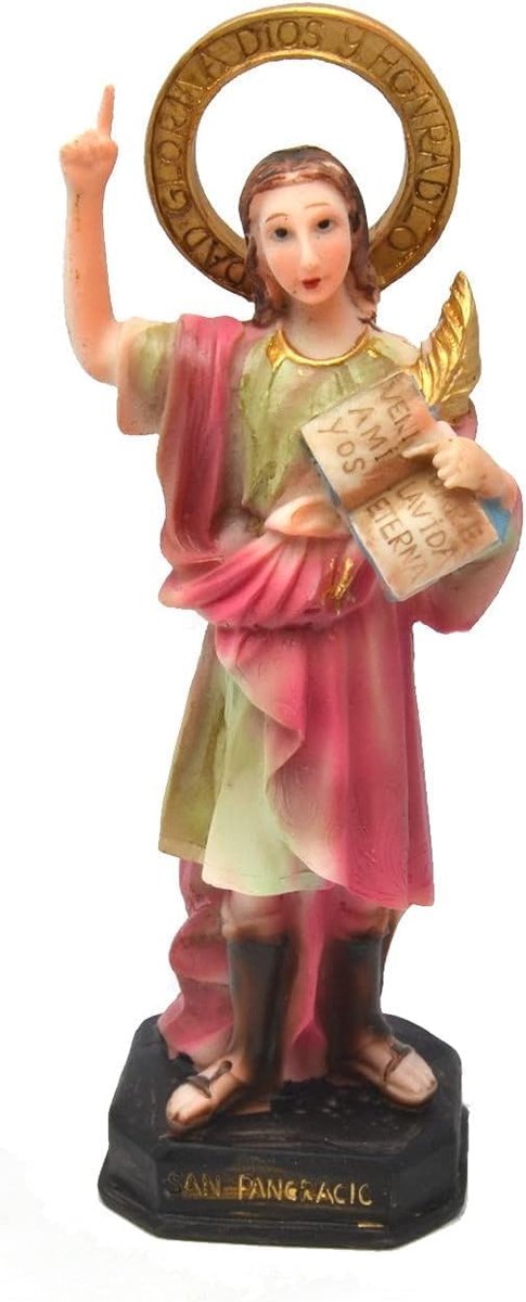 Genérico 12 cm Pancras van Rome, Heilige Pancratius, katholiek Jezus figuur, Jezus standbeeld, kruislingsfiguur - ShopVlot