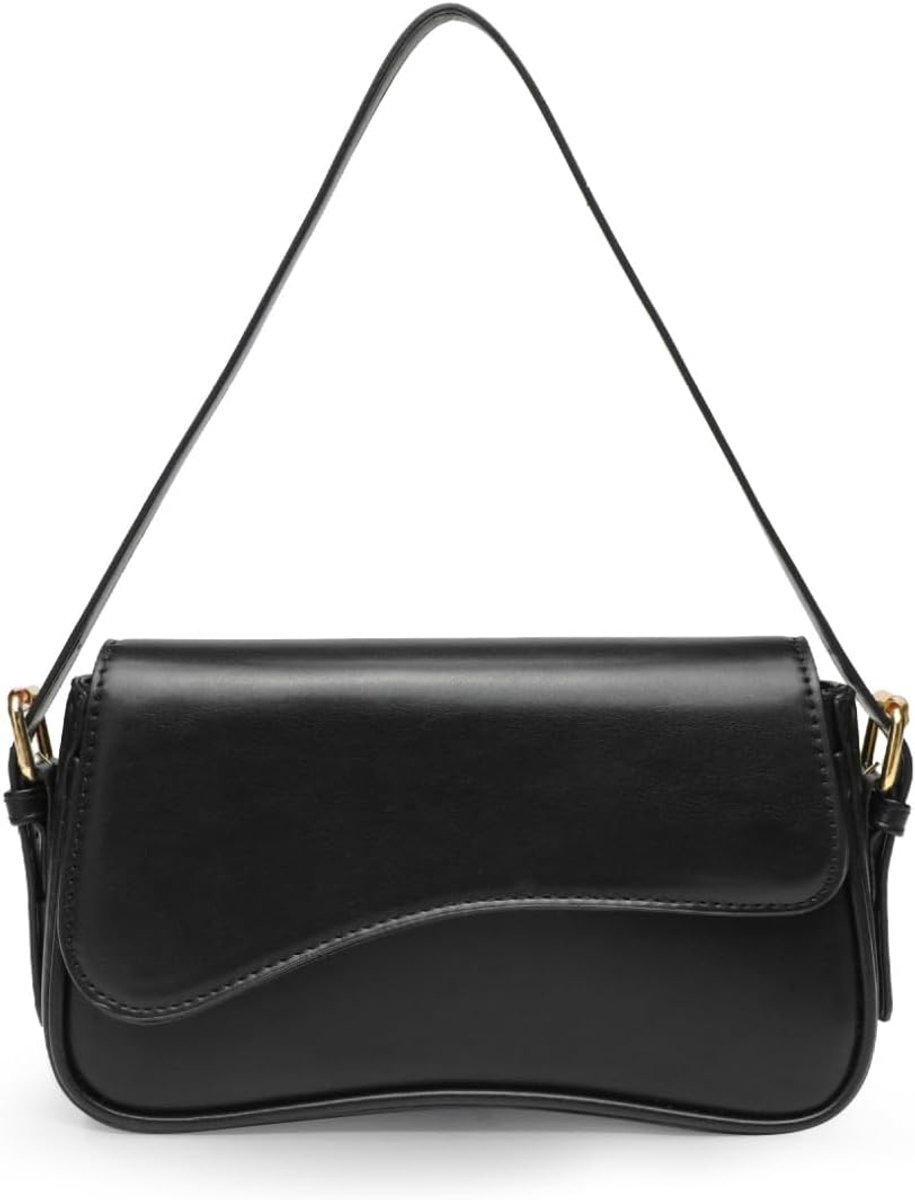 Y2K Women's Small Handbag Shoulder Bag Shopper Bag with 2 Removable Straps PU Leather Shoulder Bag Hobo Bag for Dating - ShopVlot