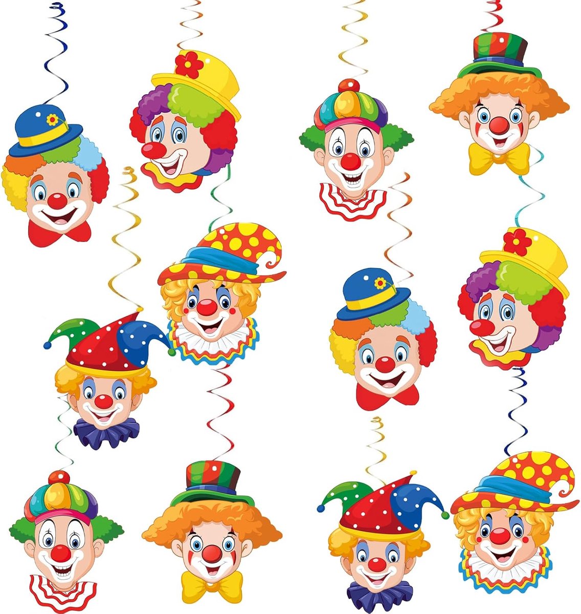 DazzJoy 12pcs clown garlands - ShopVlot