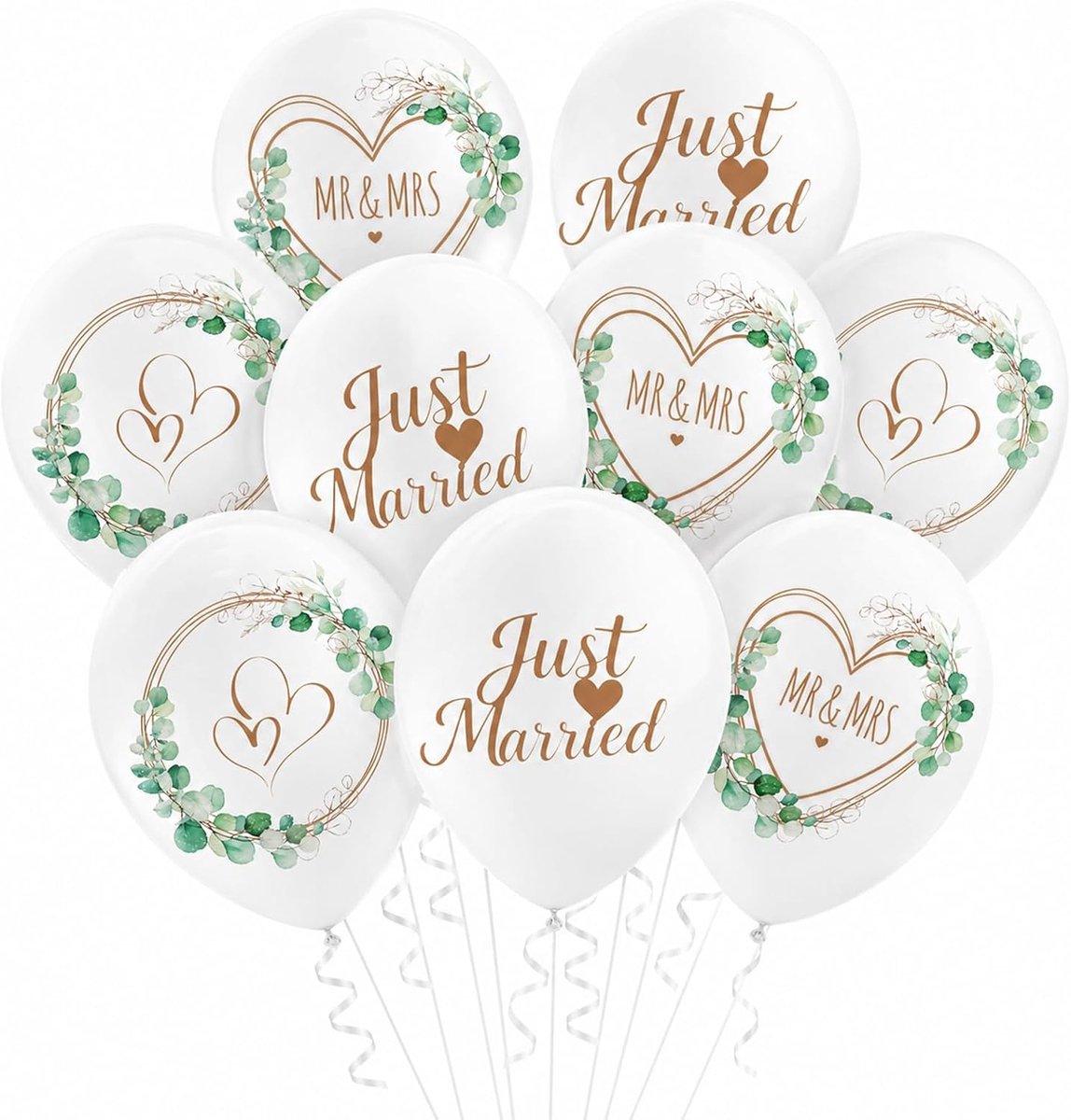 DazzJoy 20 stuks bruiloftsballonnen - ShopVlot