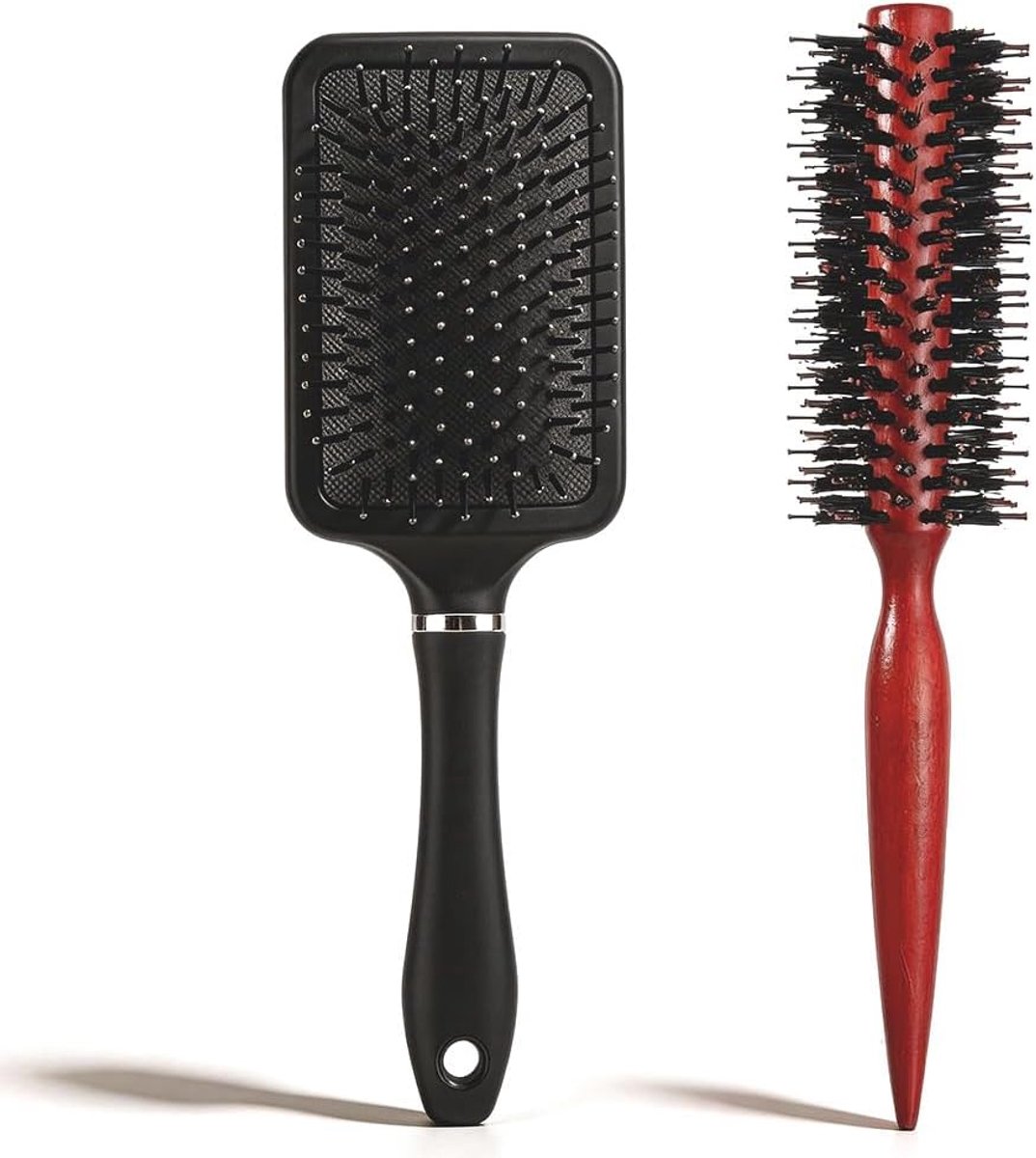 Small Round Brush, Paddle Hair Brush Women Hair Brush Blowdrying Professional Hair Brushes, for Wet or Dry Hair - ShopVlot
