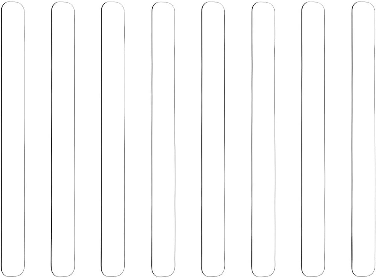 Deurbescherming siliconen 150 x 15 x 2 mm - transparant - 8 stuks - bescherming voor autodeuren en meubels - ShopVlot