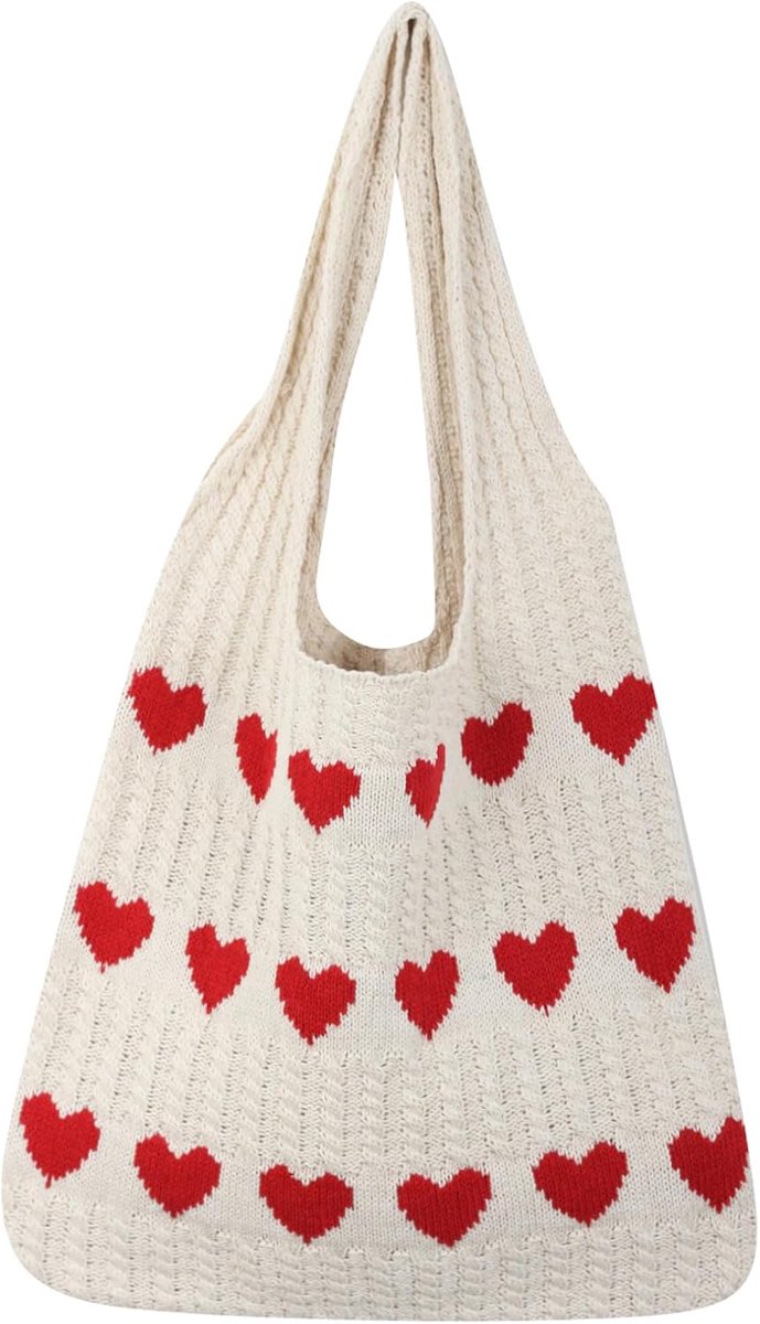 Schoudertas Vrouwen Groot - Gehaakt - Vouwbare Mesh Tas - Ideaal voor Strand en Vakantie - ShopVlot