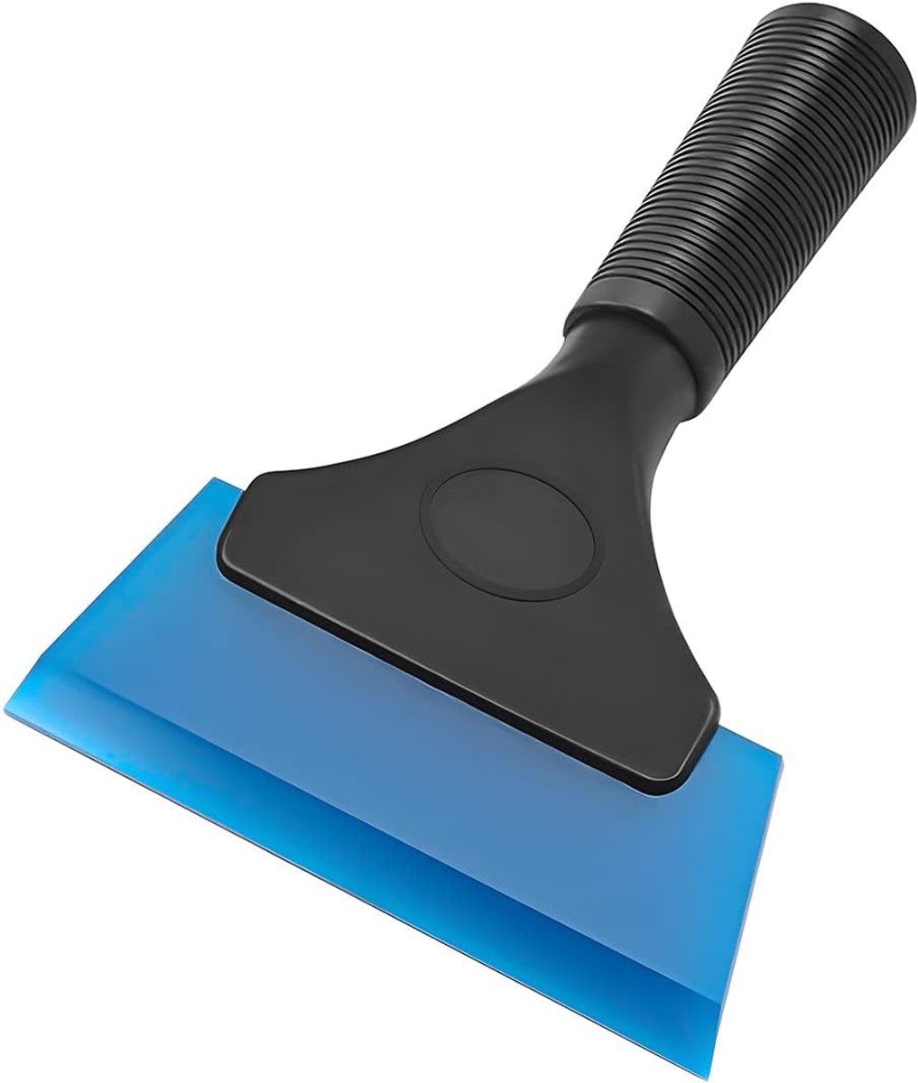 autowrappinggereedschap waterschaafsel - blauw kunststof - voor ruiten - optimaal reinigen - ShopVlot