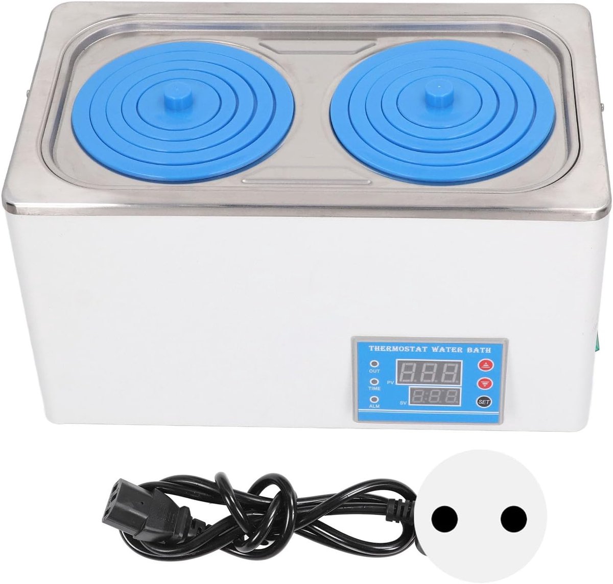 SnelShoppen - Digitale Thermostatische Waterbad Verhitter Constant Temperatuur 7L Laboratorium Benodigdheden EU Stekker 220V