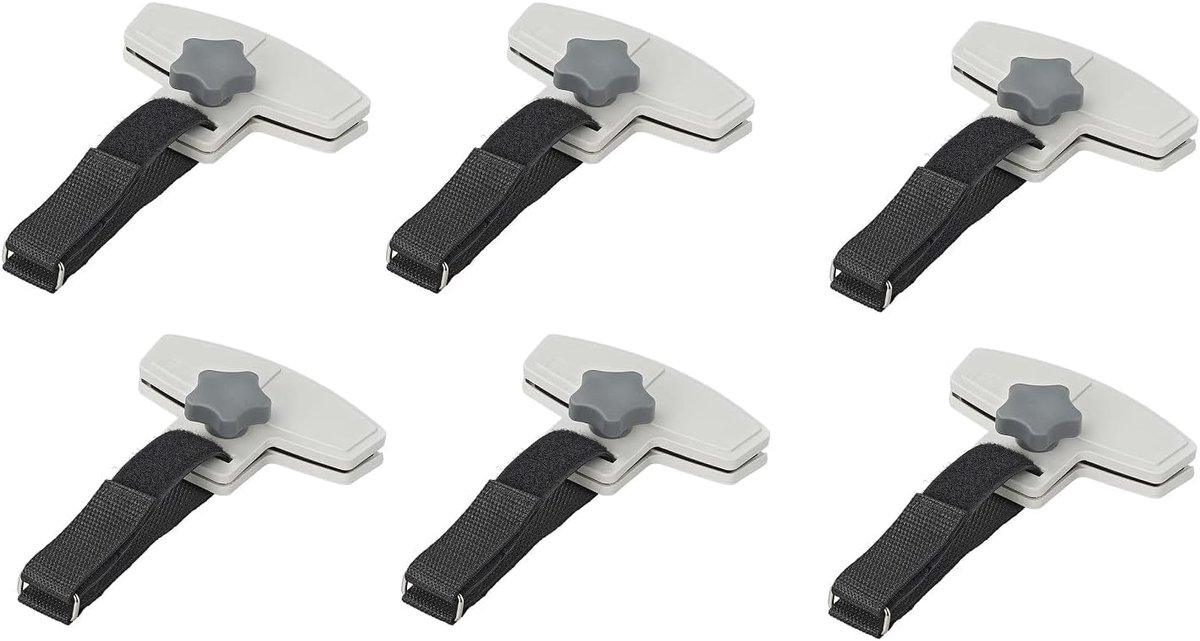 Planenhouder set 2 stuks - anti-flutter - eenvoudig te installeren - ideaal voor tenten en caravans - ShopVlot