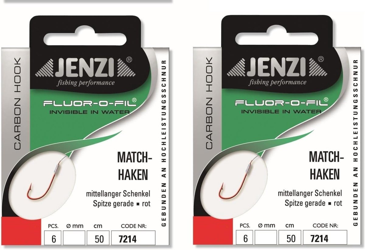 Vissen haken set 12 stuks - fluorocarbon - super scherp - meer succes bij het vissen - ShopVlot