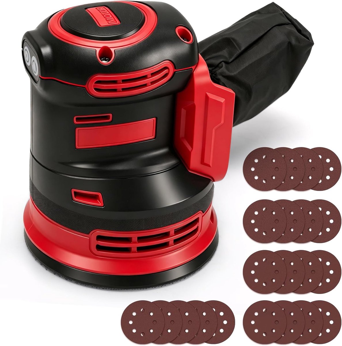 Accu-excenterschuurmachine 125 mm - borstelloos - 3 snelheden - meer vrijheid zonder kabels - ShopVlot