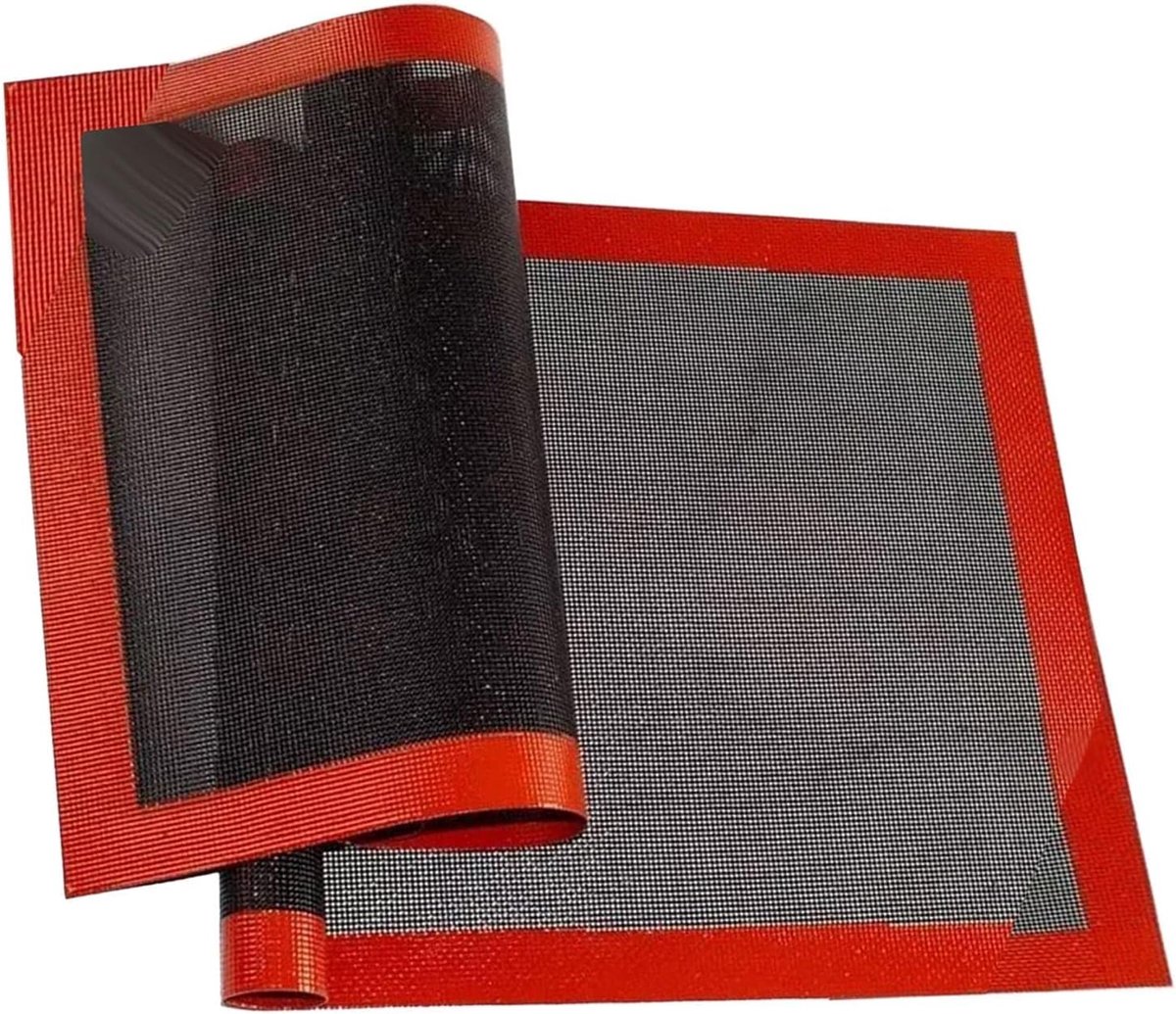 Perforated silicone bakmat 30x40cm - herbruikbaar - anti-aanbaklaag - ideaal voor koekjesdeeg - ShopVlot