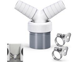 Afvoerslang voor wasmachine 40mm - Y-adapter voor vaatwasser en droger - dubbel aansluitbaar - gedeelde afvoer - ShopVlot