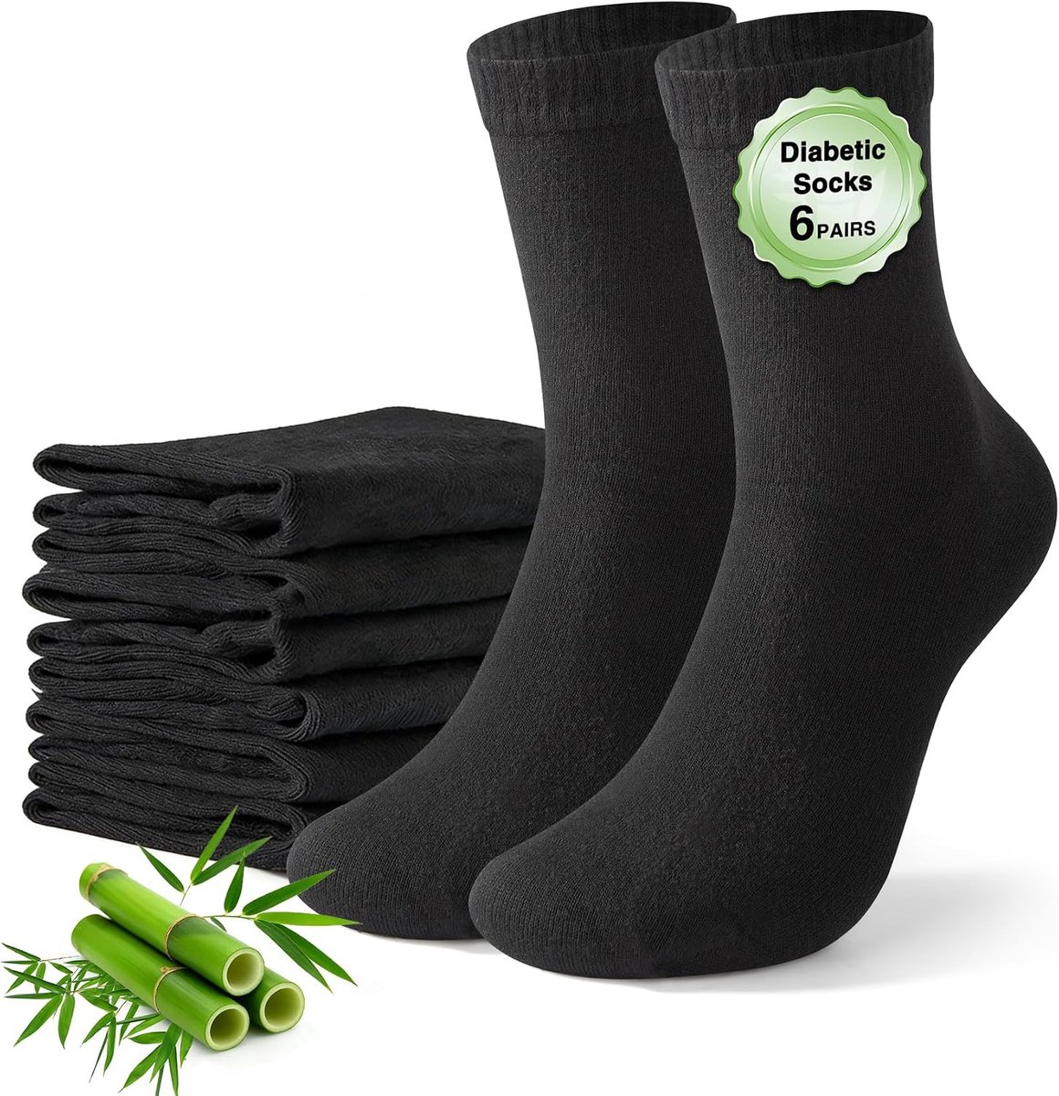 Diabetessokken voor heren en dames - bamboo - zonder elastische boord - zacht en ademend - ShopVlot