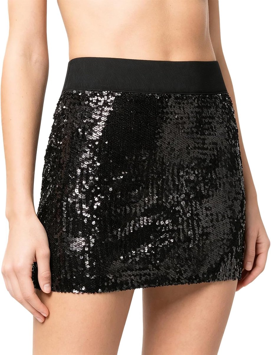 Damesrok hoog taille - pailletten - elegant chic - perfect voor feesten - ShopVlot