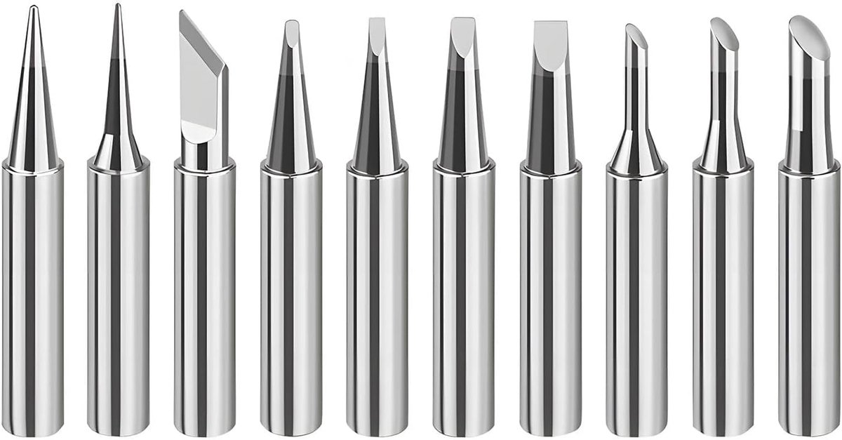 Loodijzer Set 10 Stuks - 900M Soldering Tips - Koper Vervangingspunten - Precisie Solderen - ShopVlot