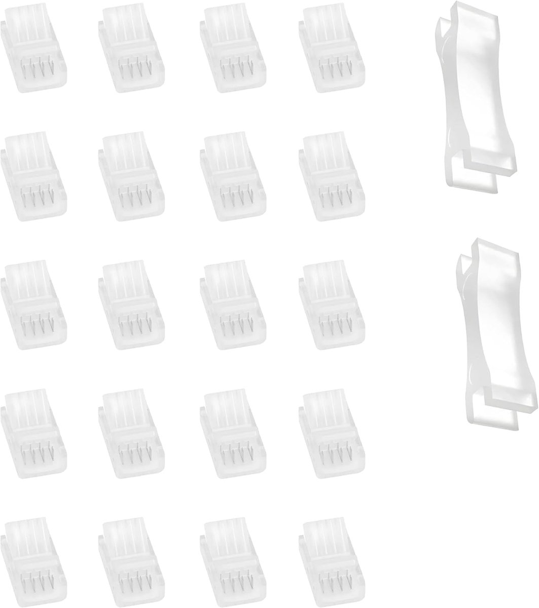 LED strip connector 10 mm - 4-pins - soldeervrij - eenvoudig te verbinden - ShopVlot