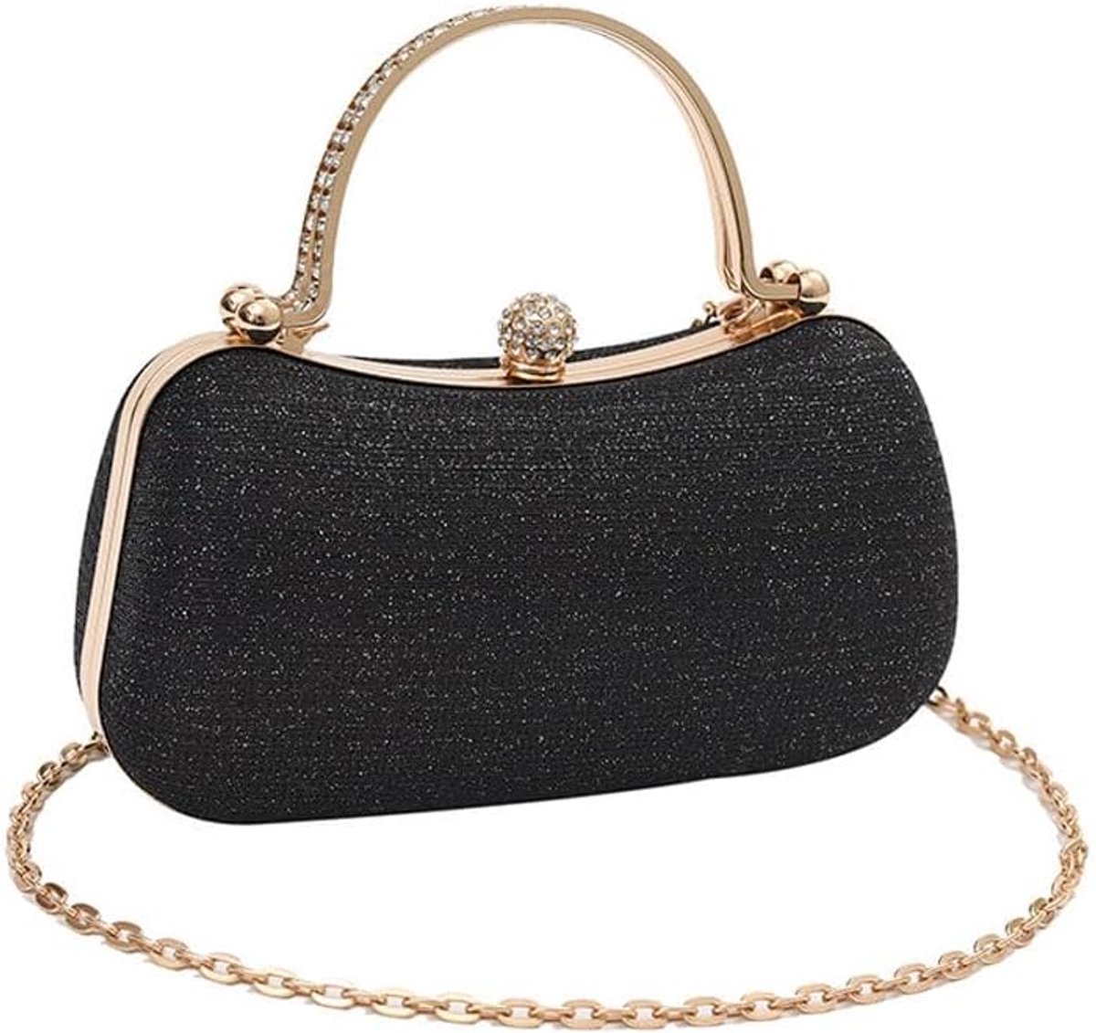 Dames Clutch Tas - Hard Shell - Elegante Glitter Avondtas - Perfect voor Feestjes - ShopVlot