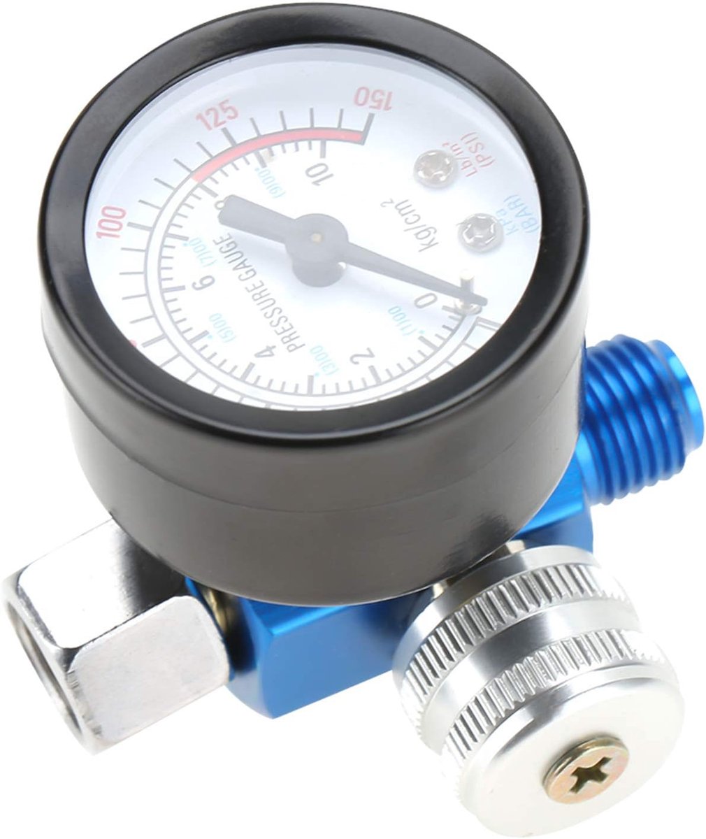 Luchtdrukregelaar 0-150PSI - Standaard ontwerp - Voor spuitpistool - Real-time drukmeting - ShopVlot