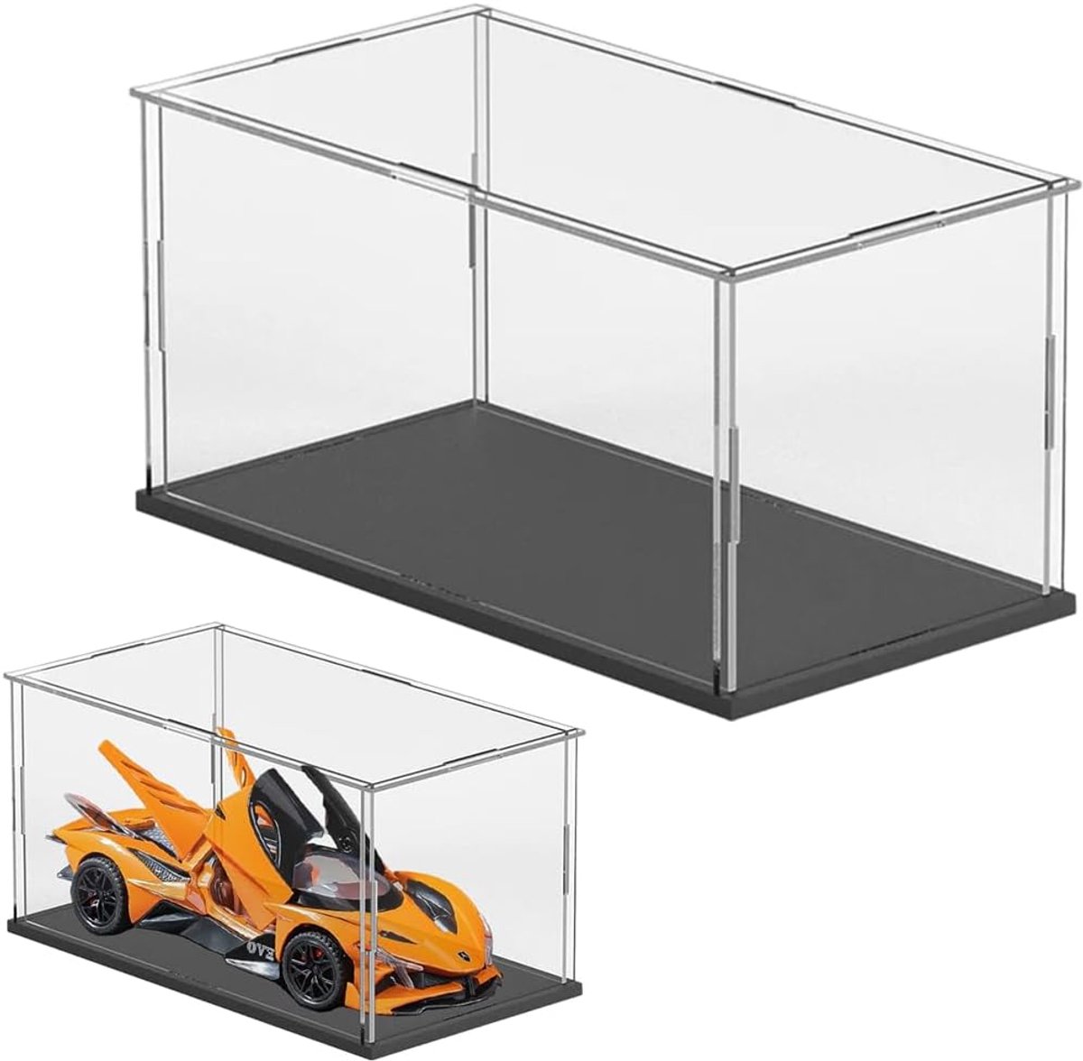 Acryl display case 25x15x10 cm - transparant - stofdicht - perfect voor actiefiguren - ShopVlot