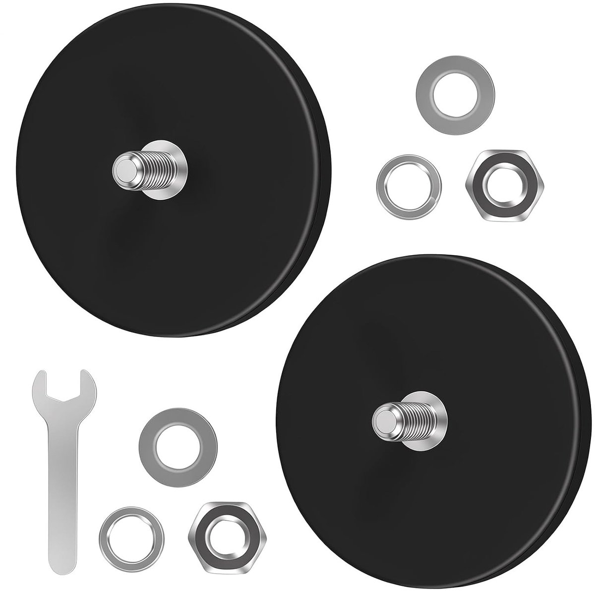 Neodymium magneten 10x5 mm - rubber coating - sterke hechting - ideaal voor bevestigen - ShopVlot