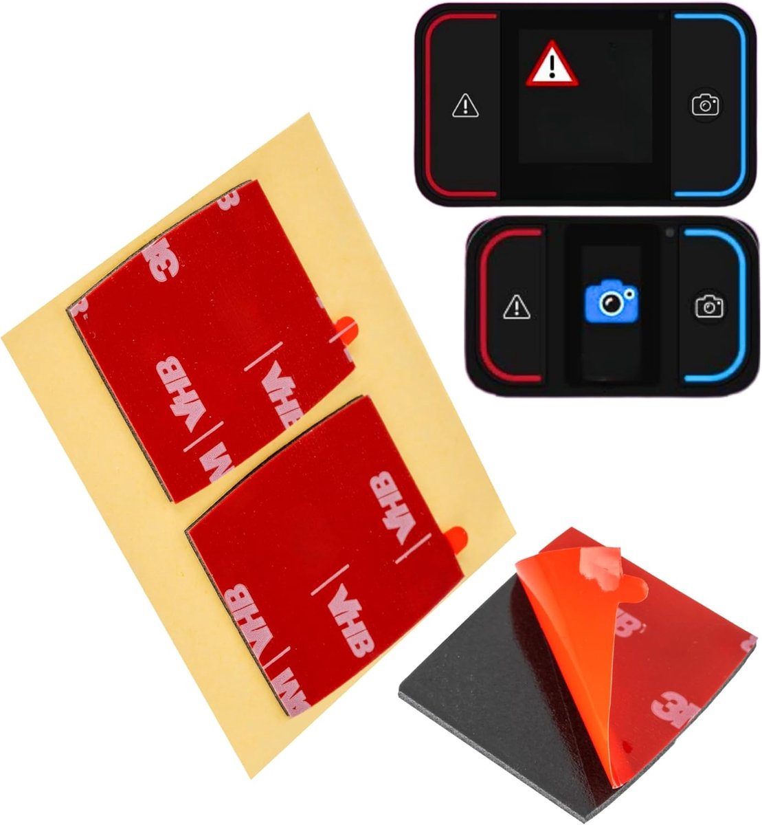 Vervangende Adhesie Pads - Geschikt voor Saphe Drive Pro en Mini - Dubbelzijdige Plakstrip - Eenvoudige montage in auto - ShopVlot