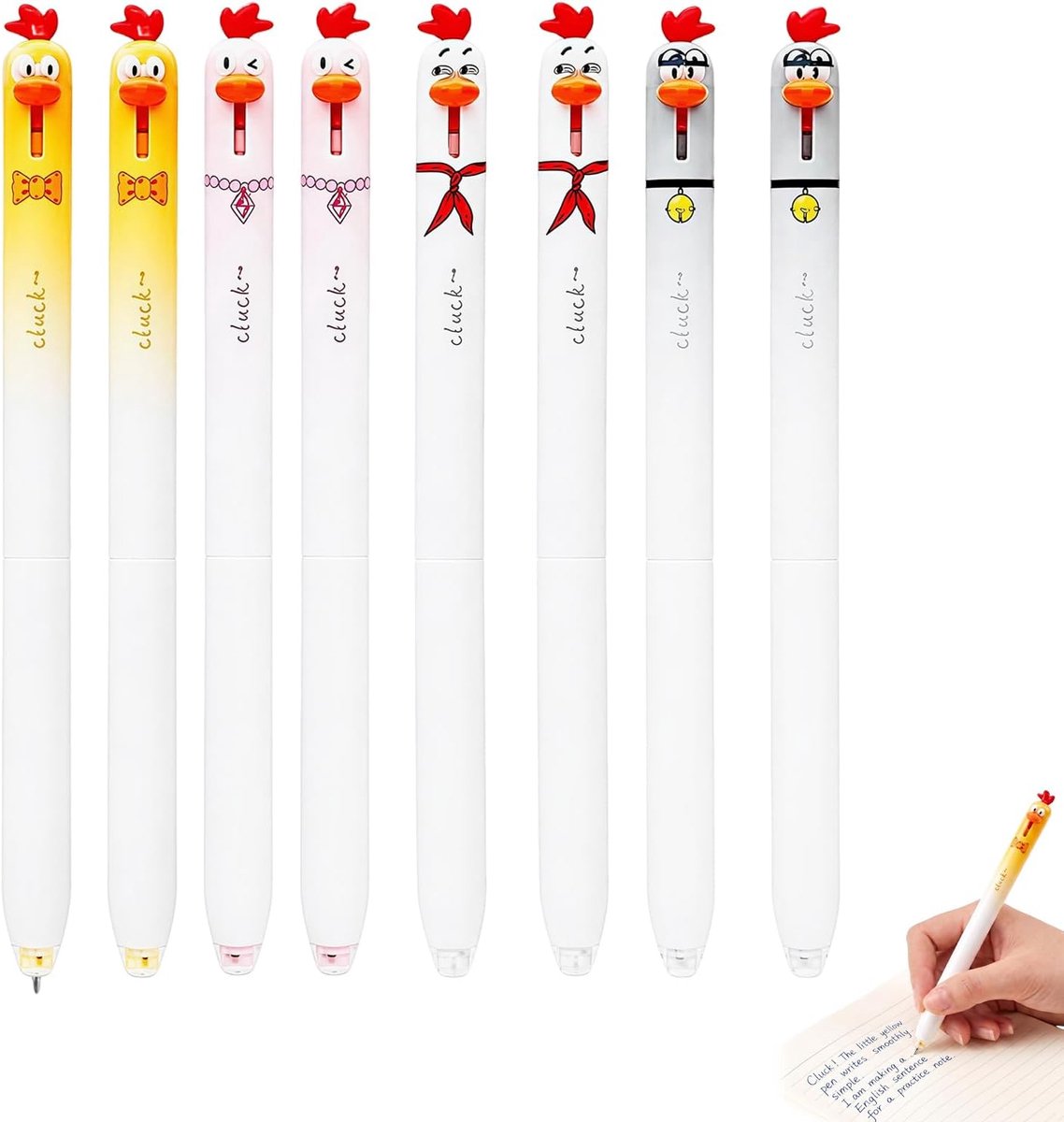 Gelpen set 12 kleuren - soepel schrijvende inkt - sneldrogend - comfortabel grip - ShopVlot