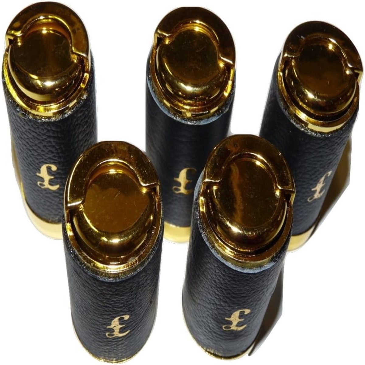 £1 munt houders - goud & zwart - set van 4 - ideaal voor verzamelaars - ShopVlot