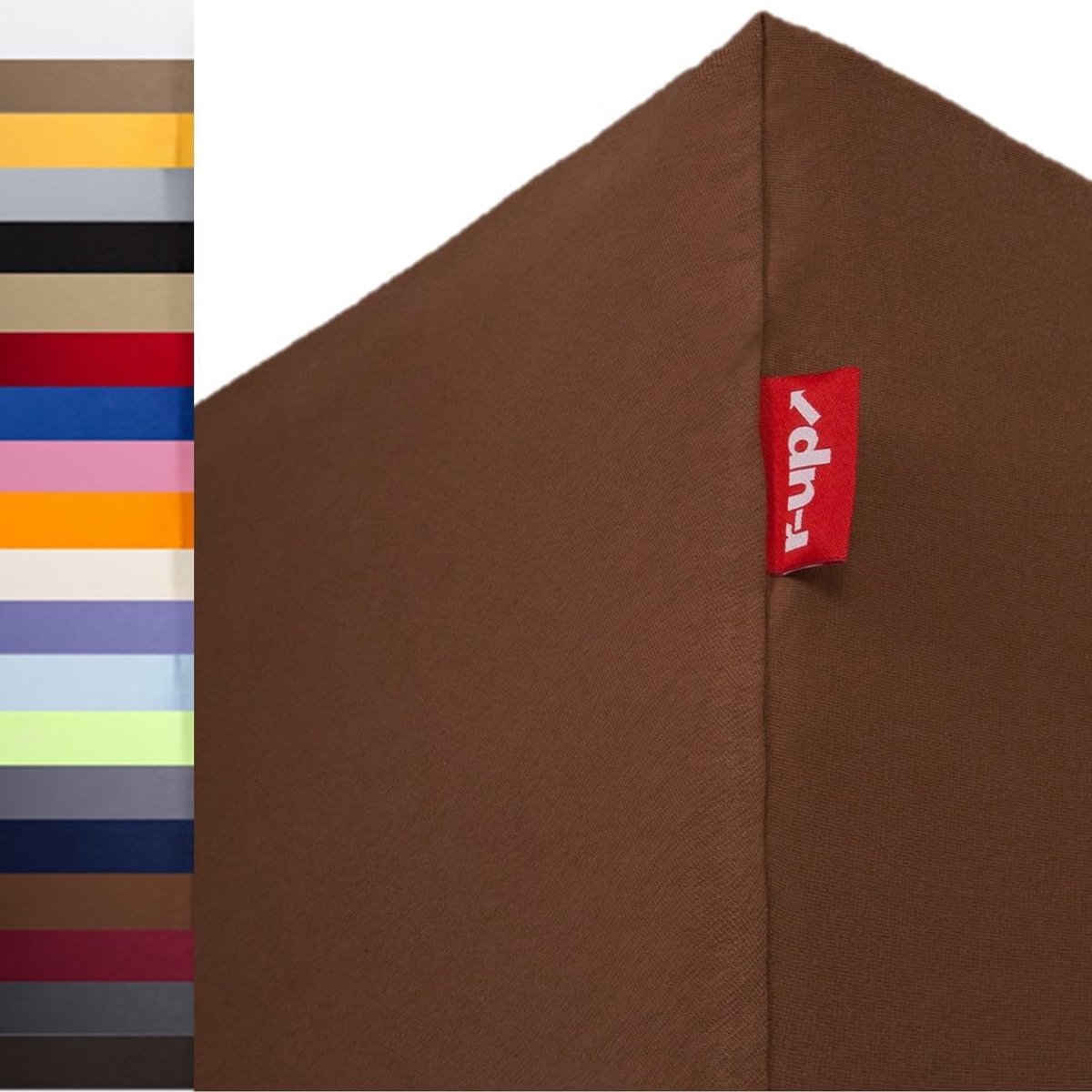 Hoeslaken 180x200-200x220 - 100% katoen - Bruin - Geschikt voor matrassen tot 35cm - ShopVlot