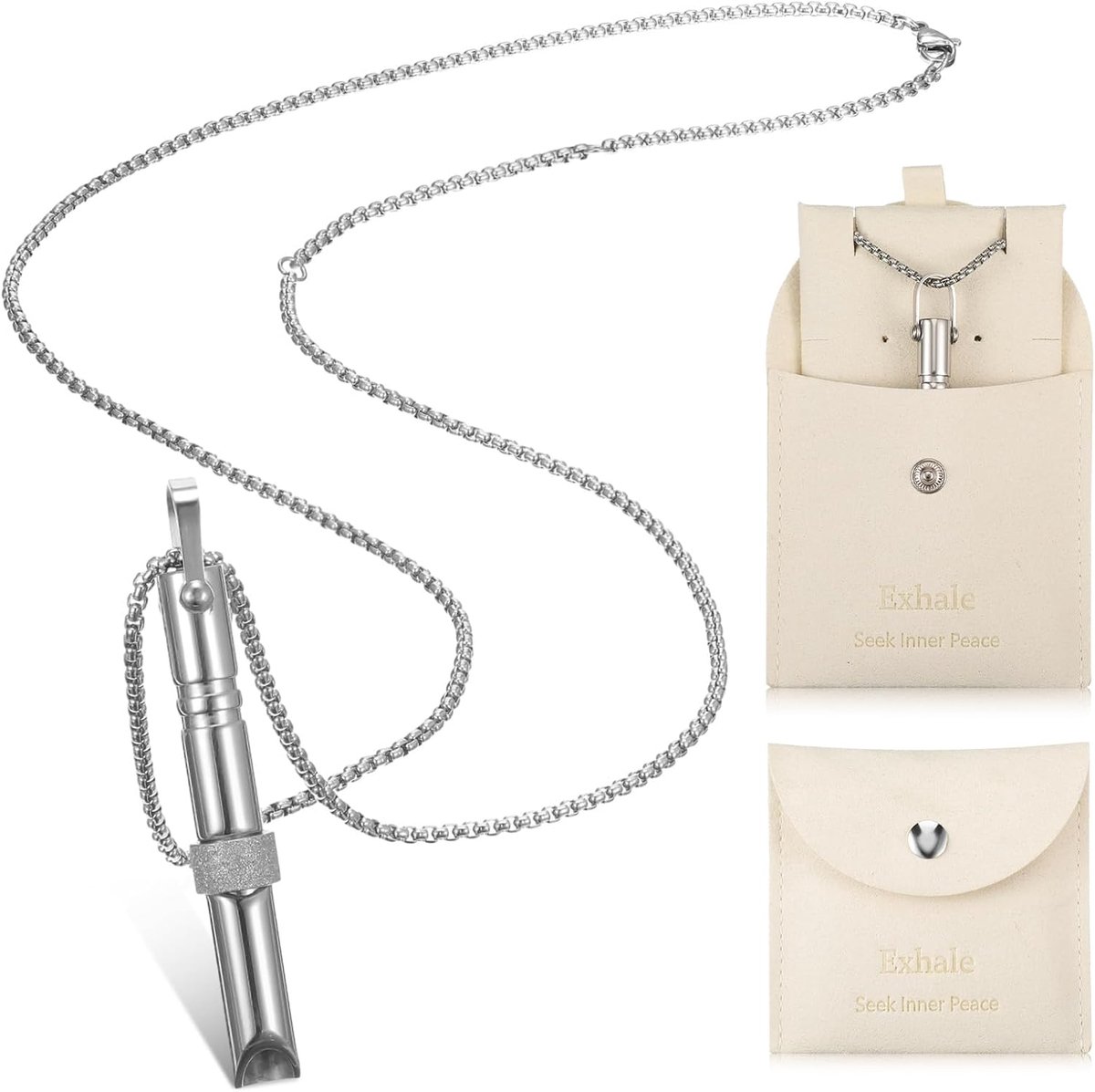 Breathing Chain for Men Women Anxiety Relief, New Style - Mindful Meditation, Breathwork Tool, Anxiety Relief, Stress - ShopVlot