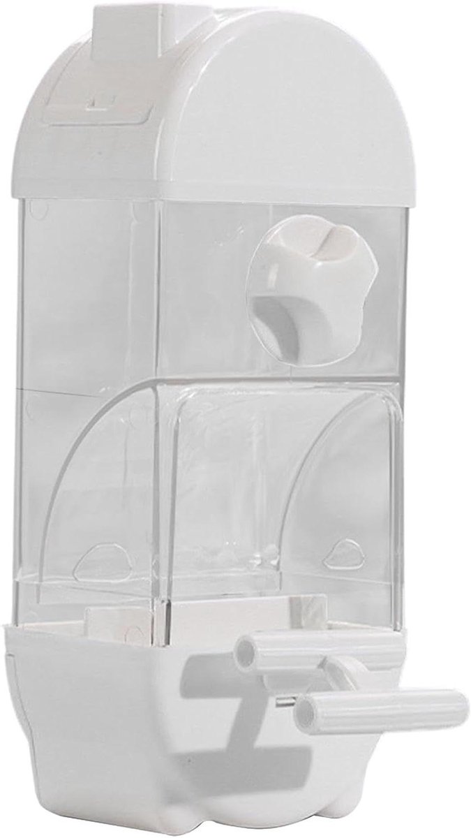 Vogelvoer Dispenser - Vogel Drinkbak - Vogels Voeden - Anti-Mors Ontwerp - 25 cm Hoog - Beige