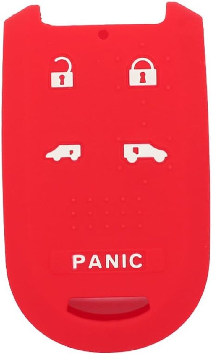 Silicone Cover Protector Case Skin Jacket suitable for HONDA 5 Button Smart Remote Key Fob CV2210 Red - ShopVlot