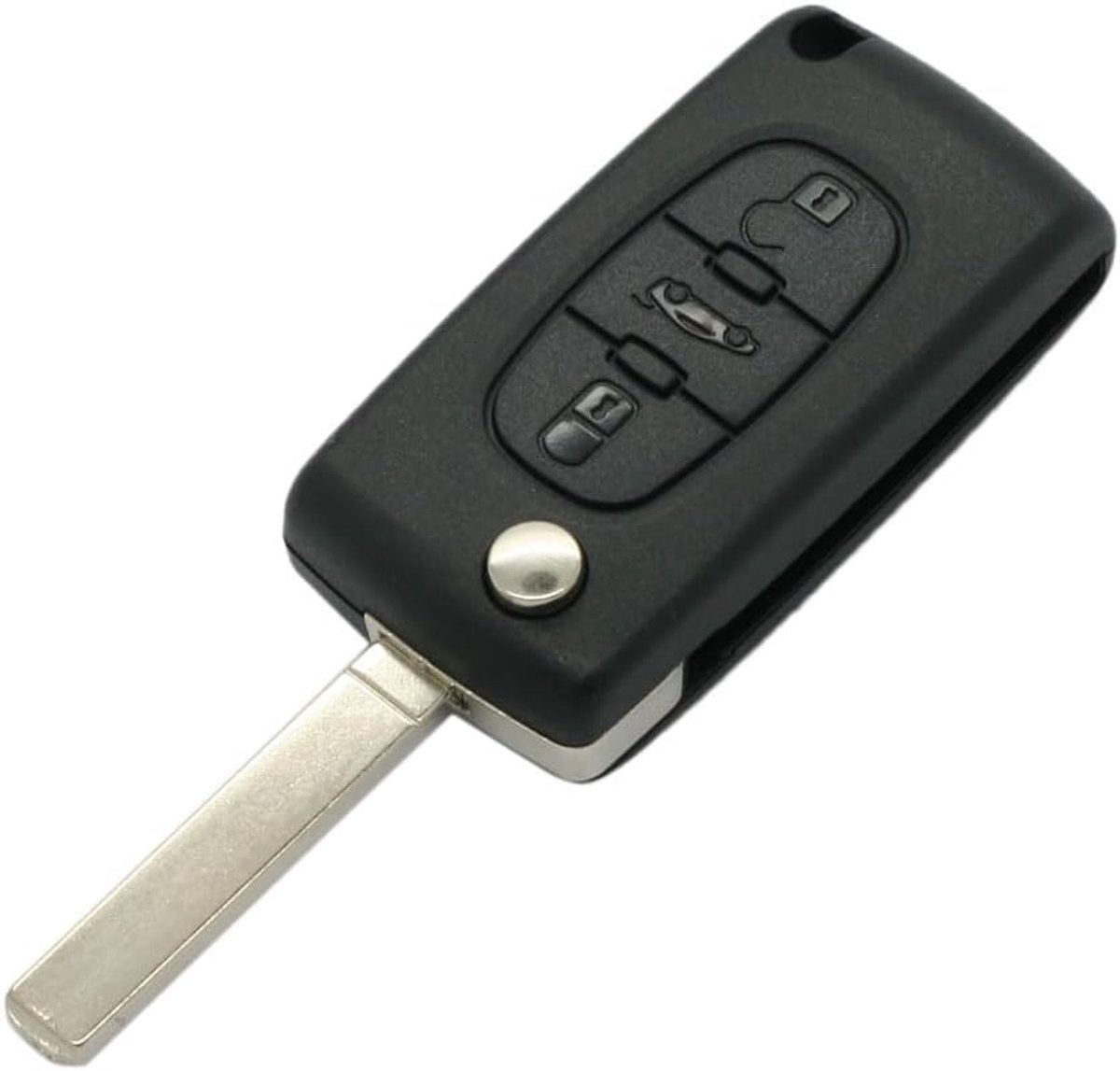 Replacement Key Shell CE0536 Type VA2 Blade Compatible with Peugeot CITROEN 3 Buttons Keyless Entry Flip Remote Key - ShopVlot