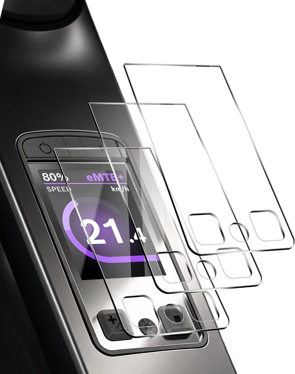 NEWZEROL 3 stuks displaybeschermfolie van gehard glas, compatibel met Bosch Kiox 400C, 2,5D gebogen rand, gebogen - ShopVlot