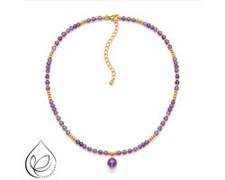 Ketting Amethist Verguld - Auréla