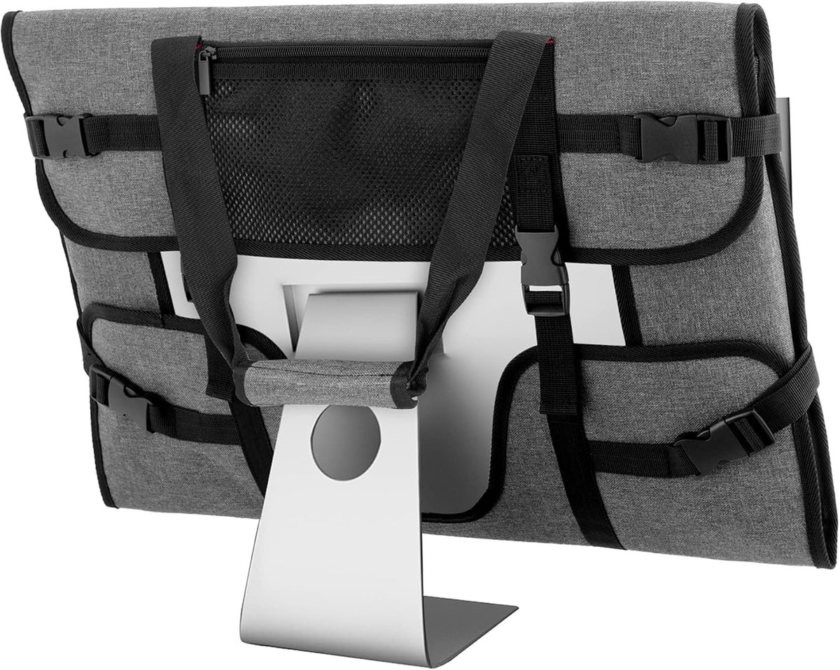 Trunab Carrying Case for 24" Monitors/LCD Screens Compatible with Imac 21.5"/24", Protective Monitor Travel Bag with - ShopVlot