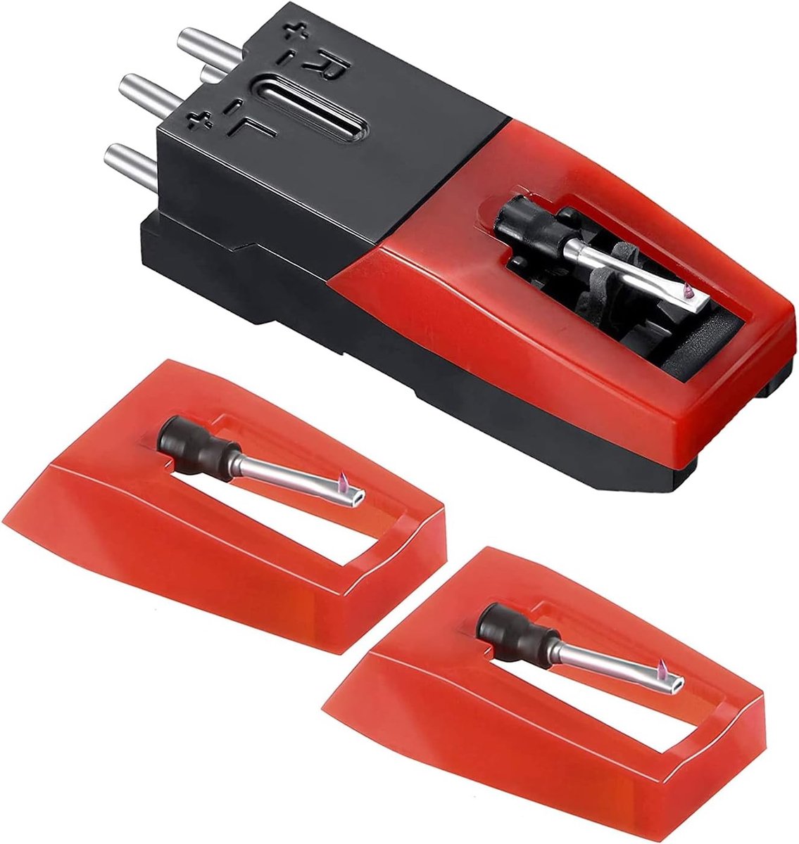 Turntable naaldset met cartridge voor platenspelers, vervangbare stylus voor vinylplaten en phonografen