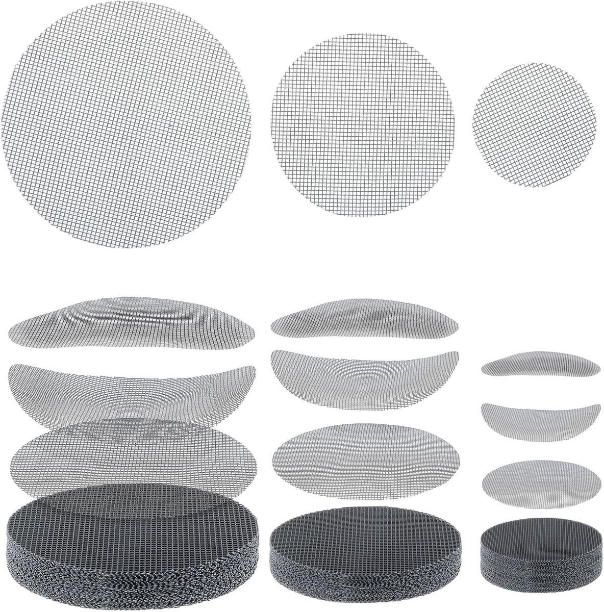 150 Stuks Bonsai Mesh Screens - Plastic Mesh Vellen voor Potten, Herbruikbare Inleg voor Bloempotten, Voorkomt Grondverlies bij Vetplanten en Planten