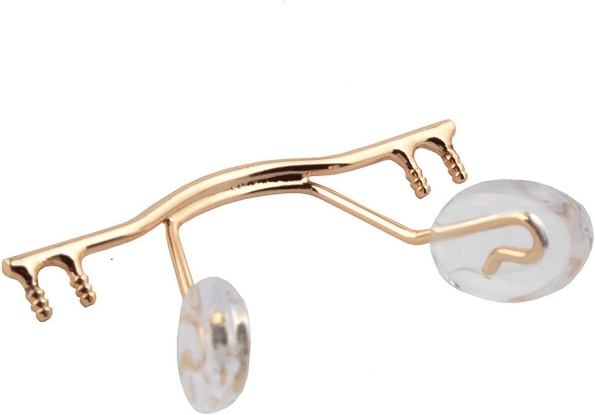 10pcs, Stainless Steel Glasses Nose Bridge With Nose Pad, Rimless Glasses Nose Pads, Glasses Nose Pad Holder, (Color : - ShopVlot