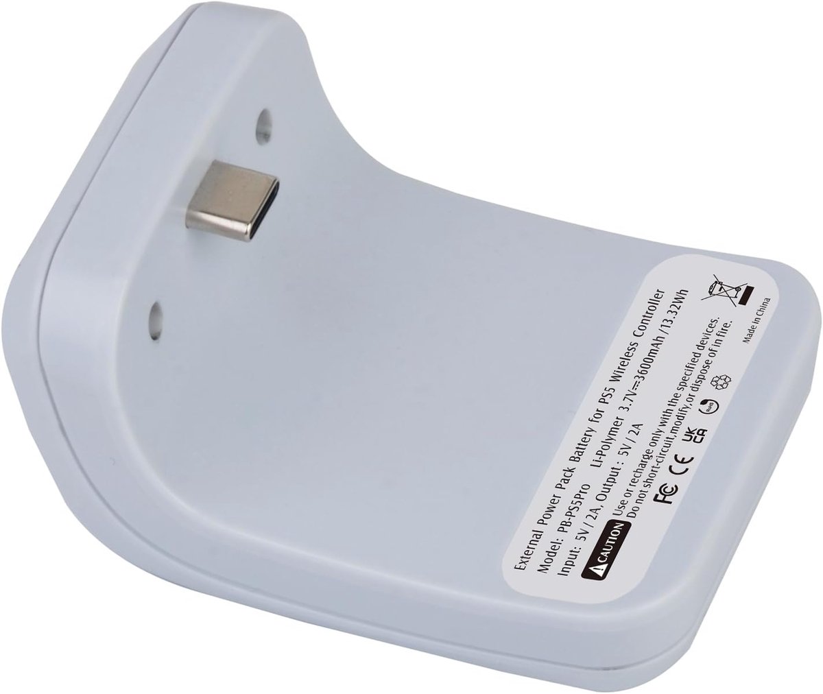PS5-controller oplader draadloze accu 3600mAh voor PlayStation 5 controller met USB Type-C kabel - ShopVlot