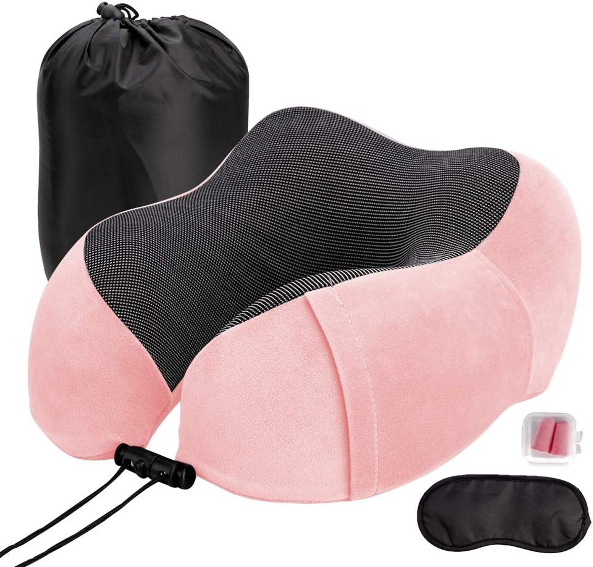 Ultracomfort U-shape neck pillow Travel Pillow, Memory Foam Airplane Neck Support Cushion Ergonomic Cushion for Neck - ShopVlot