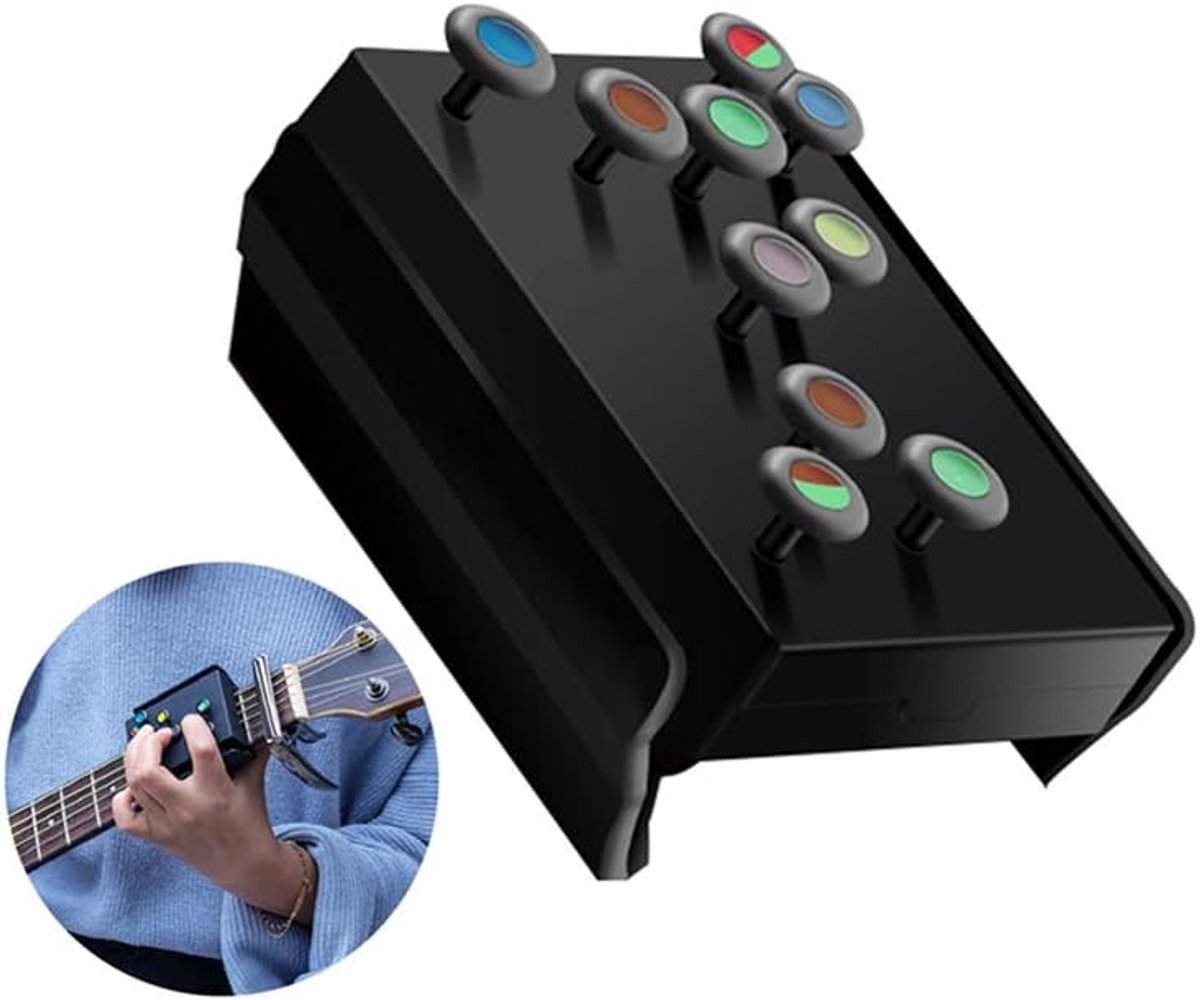 Guitar Beginner Chords Learning Aid Chord Buddy Learning System Attachment Tuners Trainer Effective Useful Tool (Perfec - ShopVlot