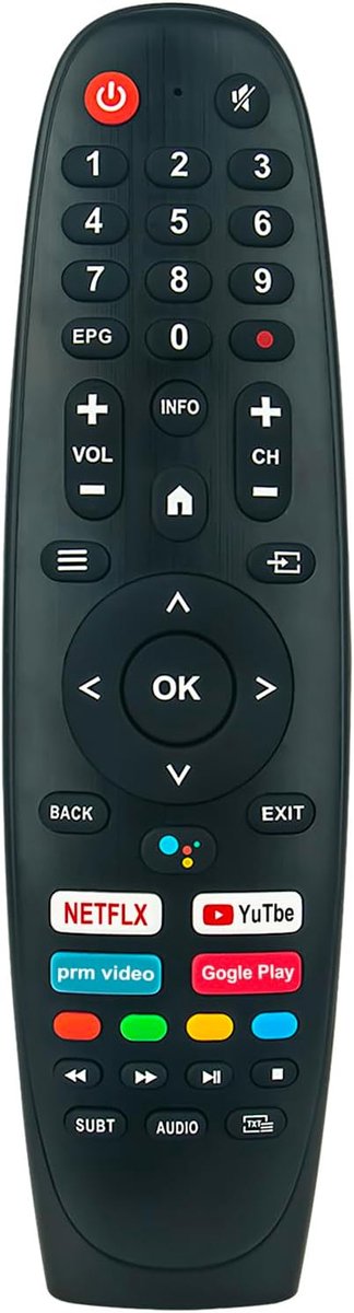 ALLIMITY Voice Remote Control Compatible with Smart-Tech TV 43UA20T3 55QA20V3 32HA20V3 43UA20V3 58UA20T1 32HA29V1 - ShopVlot