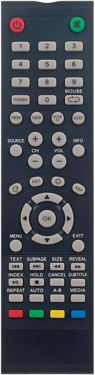 ALLIMITY Replce Remote Control suitable for ZEPHIR LCD TV ZVS43UHD ZVS49UHD ZVS50UHD ZVD50UHD ZVD55UHD ZHS50UHD - ShopVlot