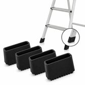 Consumerce® Anti-Slip Siliconen Trapdoppen - 4 Stuks - Ladderpoot Doppen - Ladderpoten - Trapvoet Universeel - Trapvoetjes - Trapslof - Trap Ladder