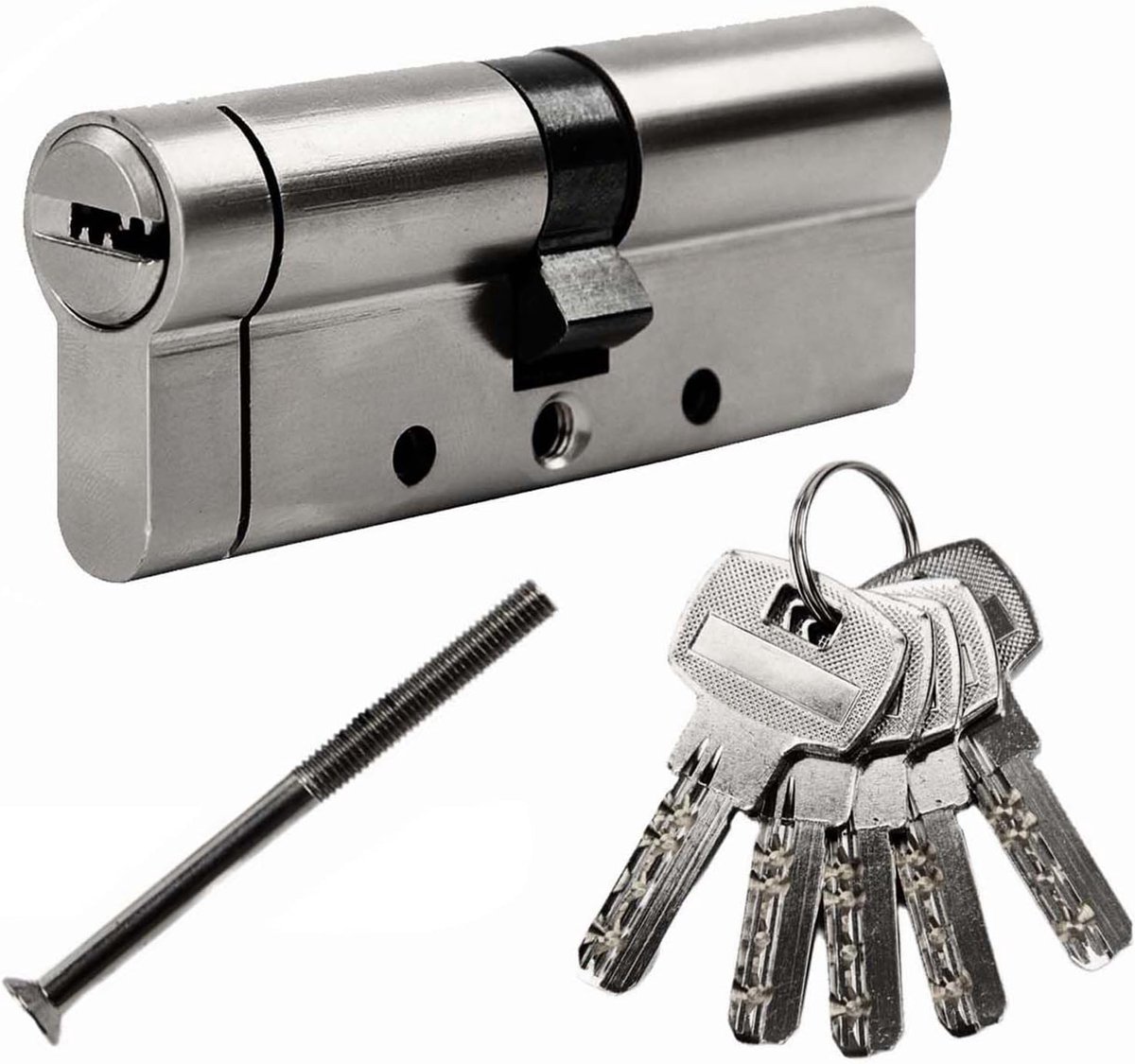 SEPOX® 80mm (40/40) anti-snap euro door cylinder, high security 6-pin, brass housing, stainless steel reinforced - ShopVlot