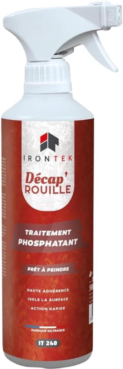 Anti-rust, phosphate, 500 ml, IRONTEK, IT240, rust stopper, quick effect, rust moulder, metal, quick drying, 2-3 - ShopVlot